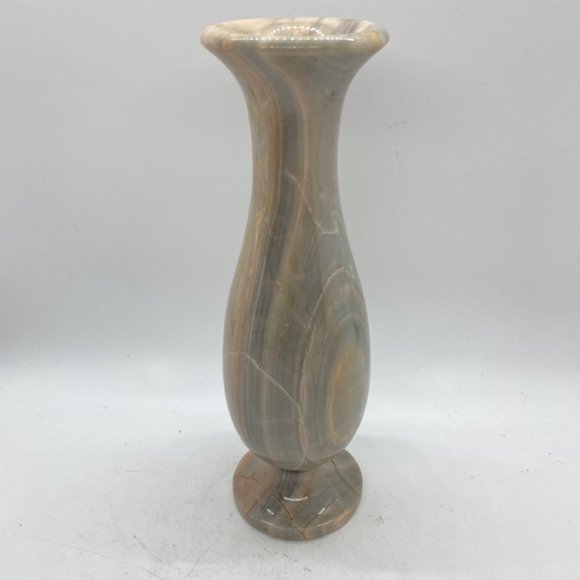 Marble Hand Carved Bud Vase
